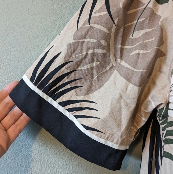 Vintage Tropical Smock Maxi Dress Size XS - Picture 4 of 11